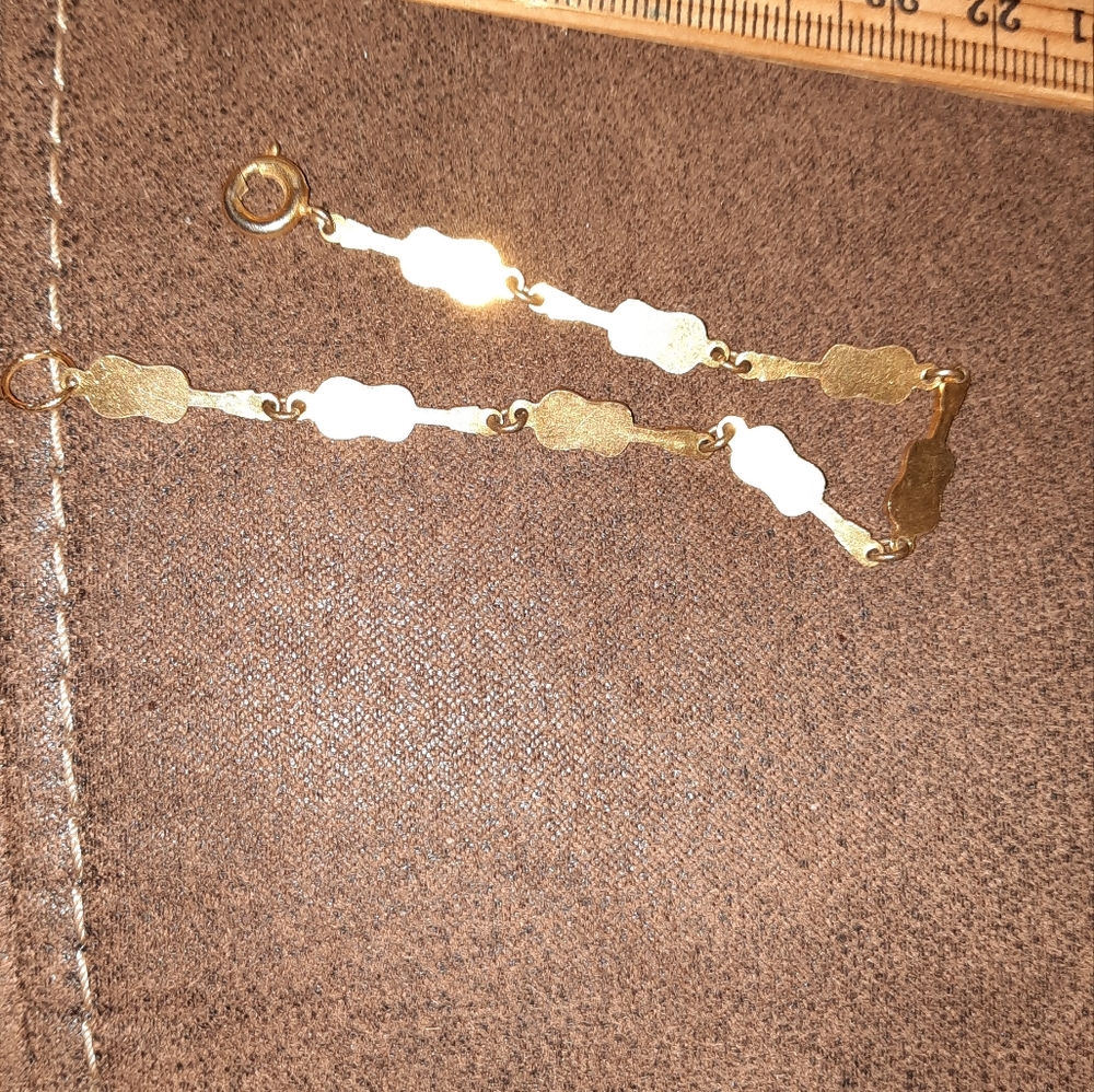 Vintage guitar toledoware type Goldtone bracelet Silvertone Accent - Picture 10 of 11